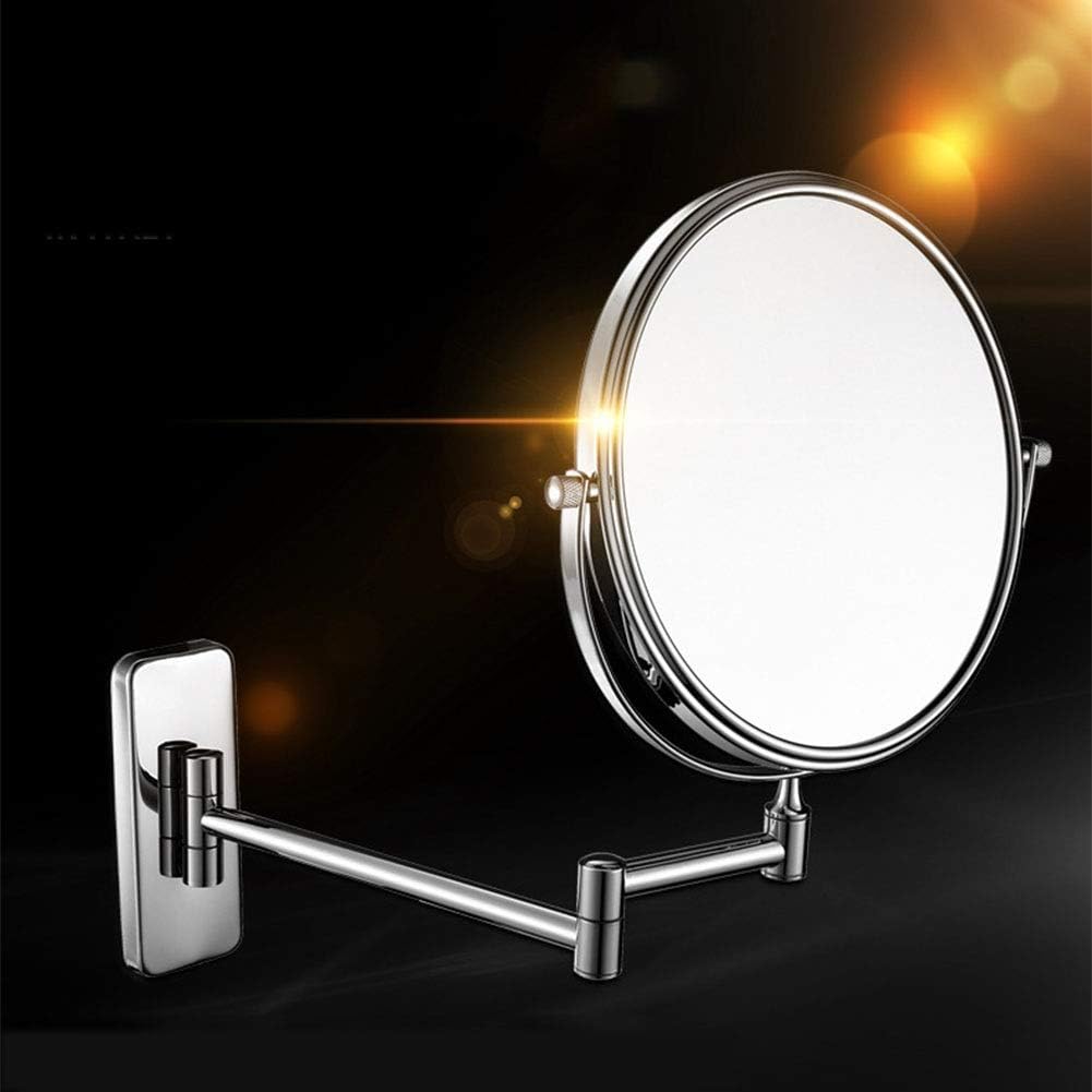 Wall-Mounted Makeup Mirror with Extendable Arm