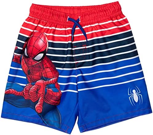 Marvel Spider-Man Pullover and Swim Trunks - Cool Kids Swimwear with UPF Protection