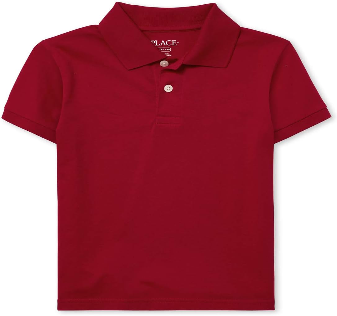 The Childrens Place Boys Short Sleeve Soft Jersey Knit Polos