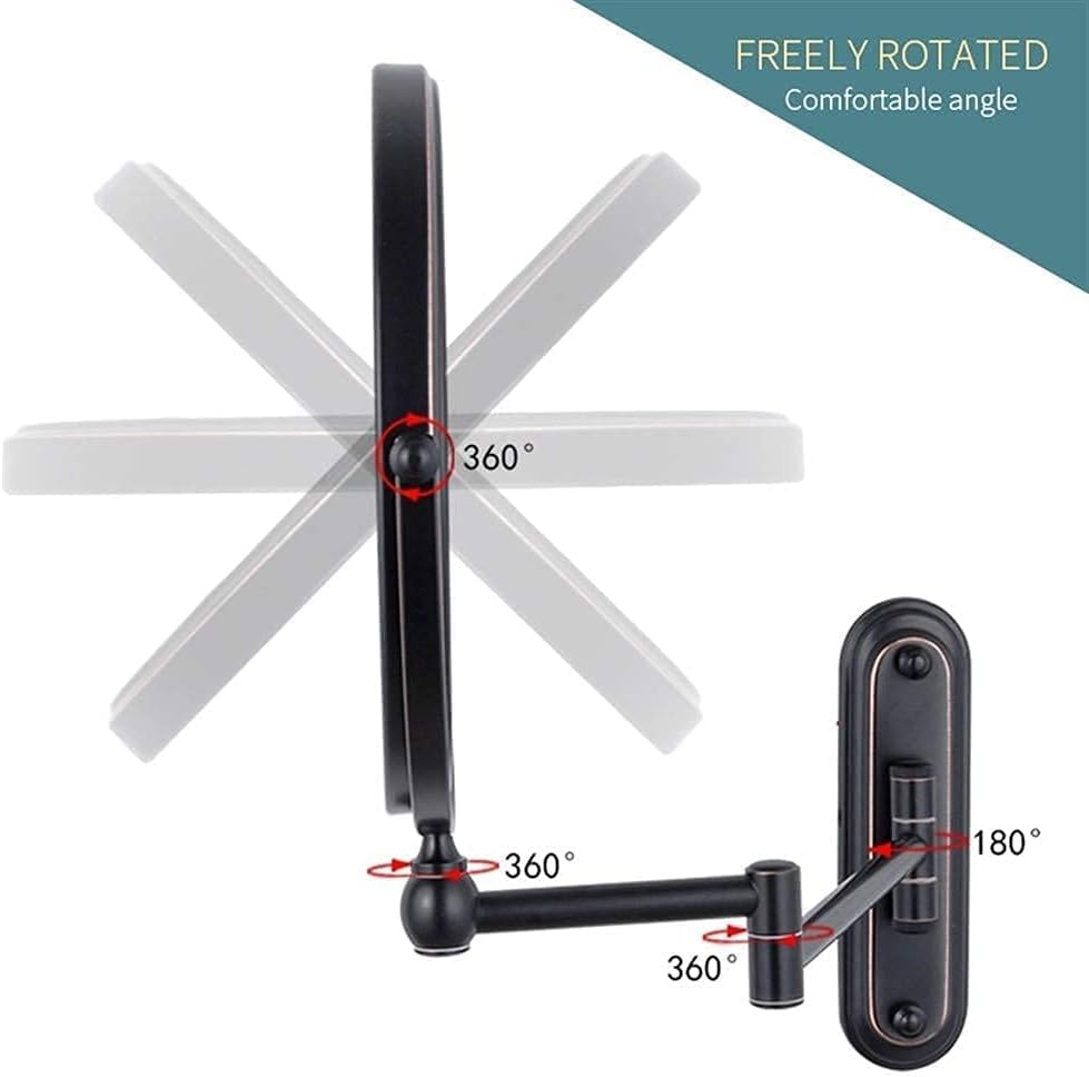 Sturdy Dual-Sided Wall-Mounted Makeup Mirror