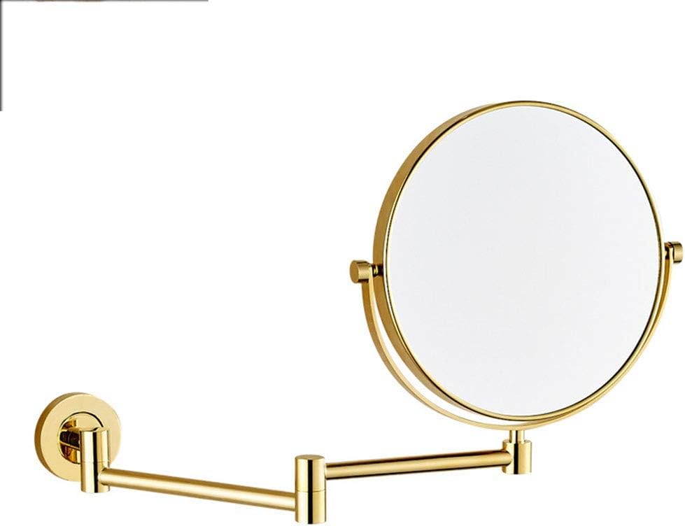 Wall-Mounted Makeup Mirror with 360-Degree Swivel