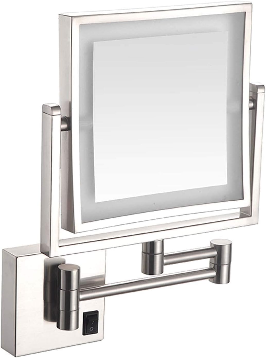 8-Inch LED Wall-Mounted Makeup Mirror