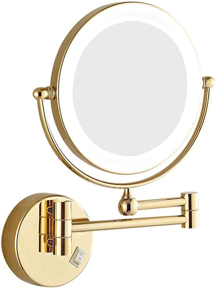 Wall Mounted Makeup Mirror with LED Light and Magnification 1
