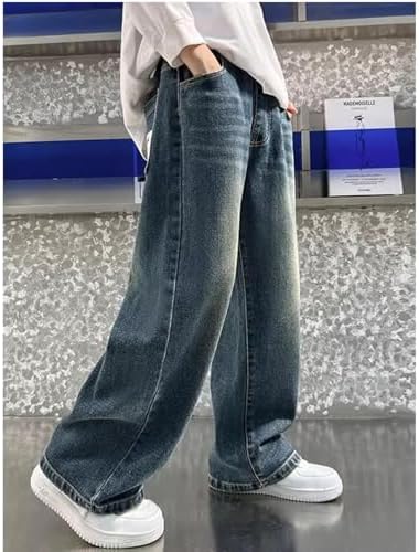 Perfect for Boys 5-15 Years Comfortable Stylish Denim Pants Easy-Wear Cargo Jeans