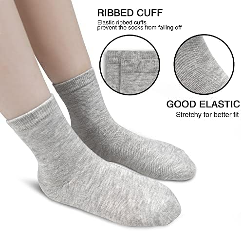 SPTRAMLE Boys Crew Socks Premium Stretch Tech for Growth Activity