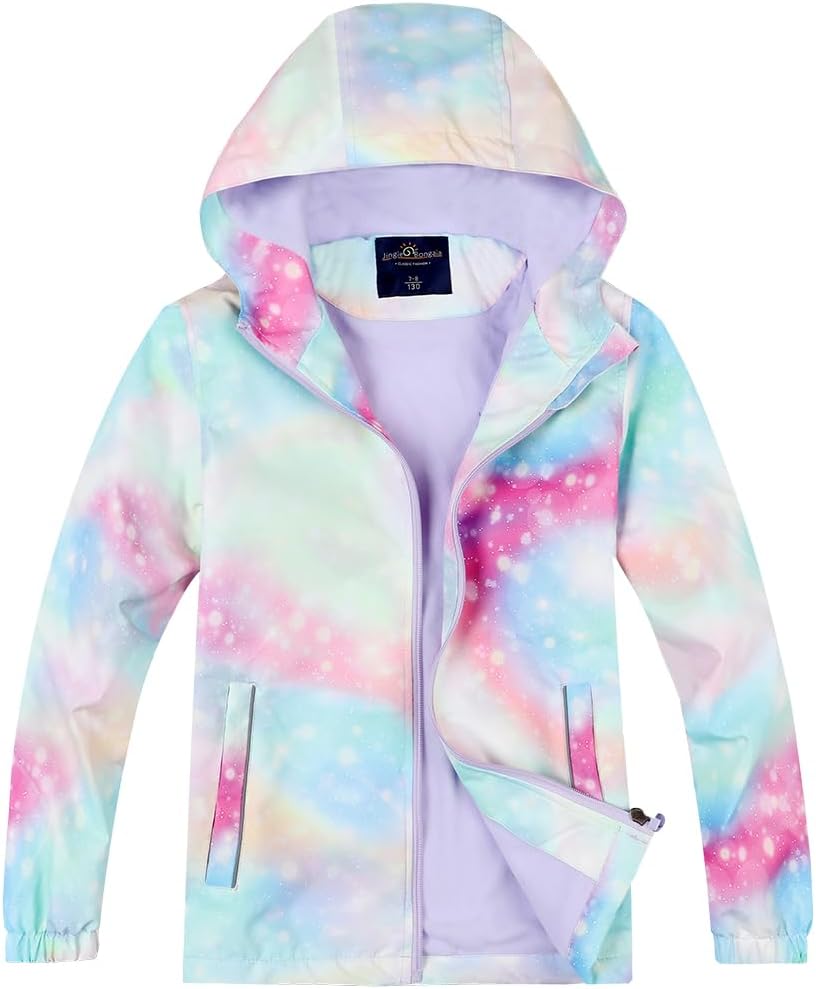 Jingle Bongala Kids Waterproof Rain Jacket with Fleece Lining