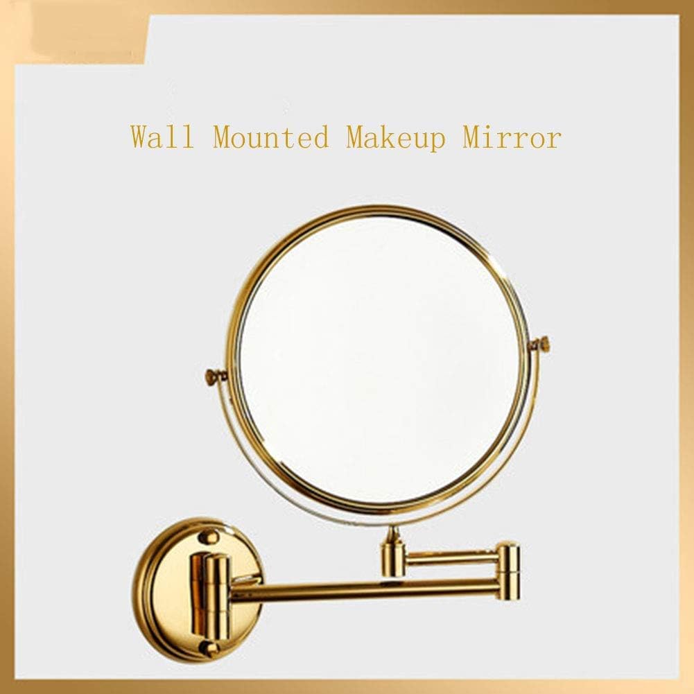 Elegant 8-inch Wall-Mounted Makeup Mirror