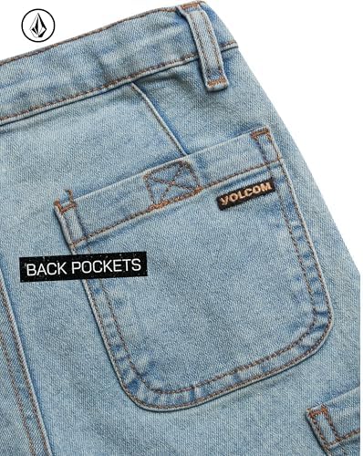 Volcom Boys Casual Shorts Set Graphic T-Shirt Denim Shorts - Perfect for Summer