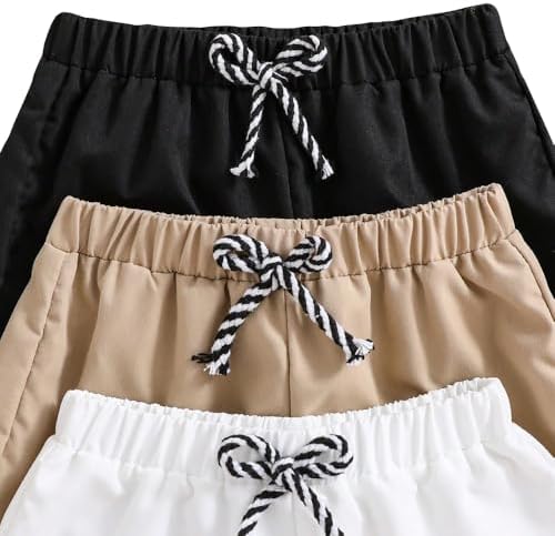Toddler Boy Shorts 3 Piece Letter Patch Set