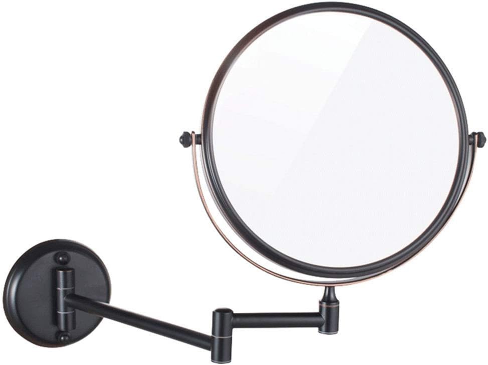 8-Inch Wall-Mounted Double-Sided Makeup Mirror with 3x-10x Magnification