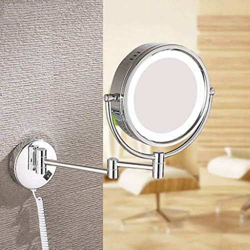 Vanity Mirror Double-Sided LED illuminated 360 Rotate Bathroom