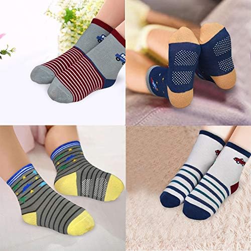 SkiBeaut Toddler Socks 12 Pairs Non Slip Grips
