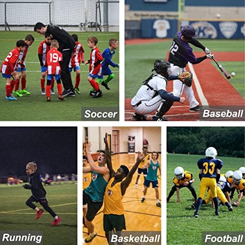 DEVOROPA Boys Compression Shirt Quick Dry Sports Baselayer Long Sleeve for Baseball Football