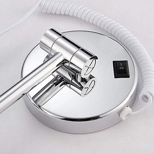 AMHIL Makeup Mirror Wall Mounted 360 Rotating Extendable Round 1