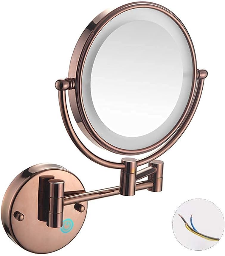 Wall-Mounted Vanity Mirror Rose Gold