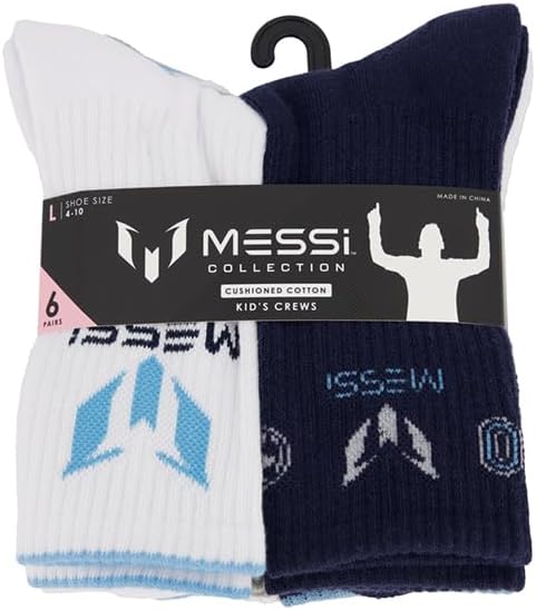 Messi Boys Lifestyle Crew Socks 6-Pack