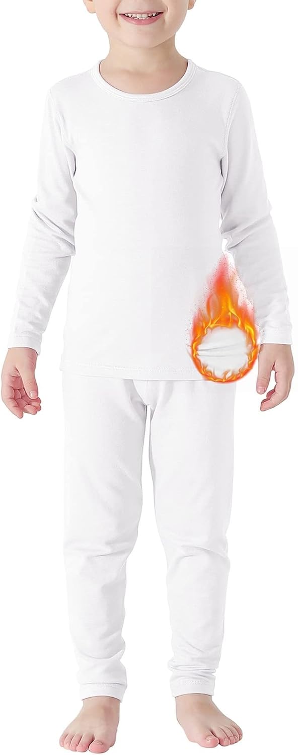 American Trends Thermal Underwear Set for Kids Warm Comfy and Durable Perfect for Winter Activities and Gifts