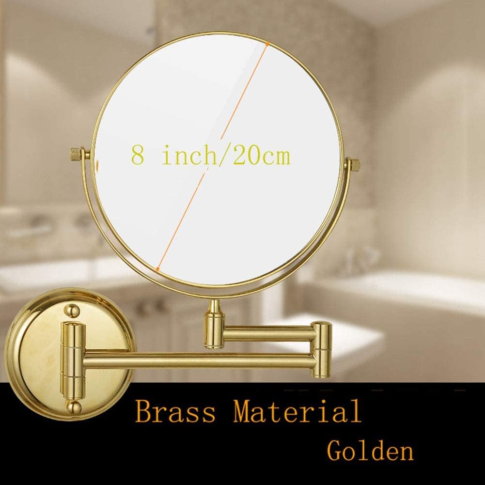 Elegant 8-inch Wall-Mounted Makeup Mirror