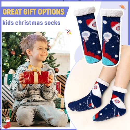 Thick Winter Fuzzy Slipper Socks Kids Men