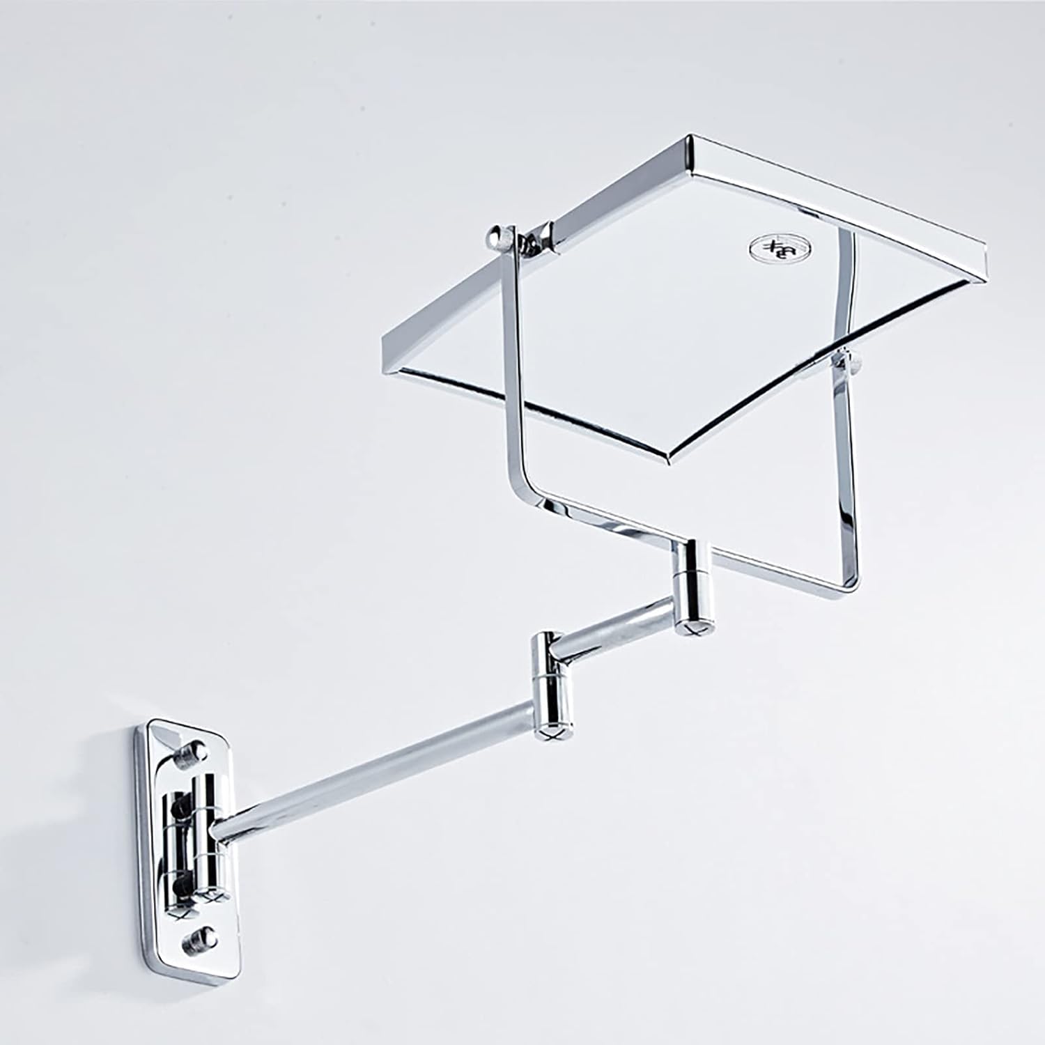 Wall-Mounted Double-Sided Makeup Mirror with 3x Magnification