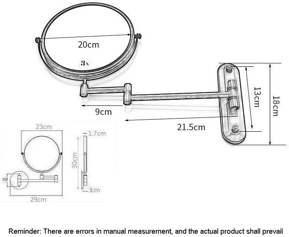 Double-Sided Makeup Mirror Vanity Wall-Mounted