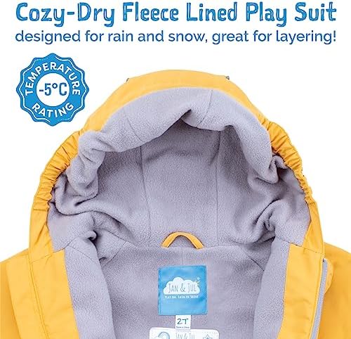 JAN JUL Waterproof Fleece Lined Snow Suit for Kids Lightweight Durable