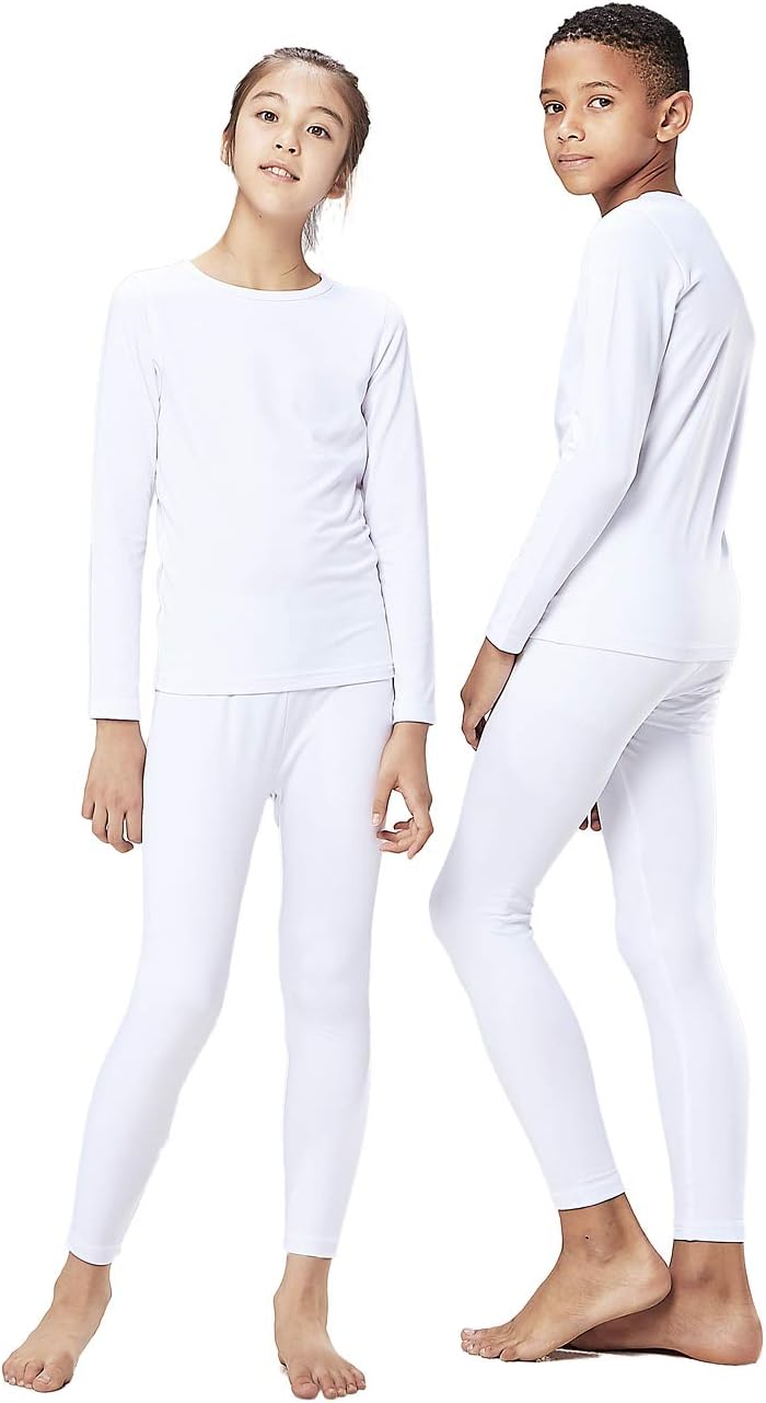 _DEVOPS Boys Girls Thermal Underwear Set with Fleece Lined