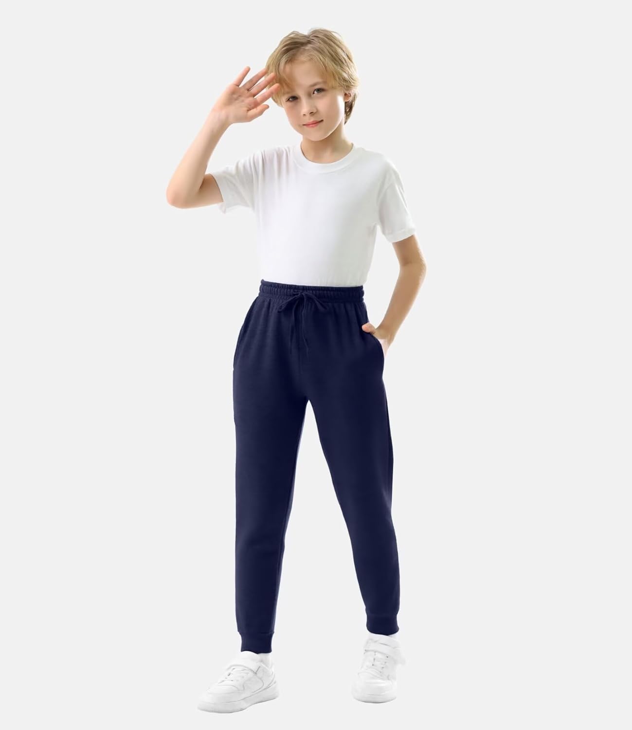 4-Piece Boys Soft Fleece Athletic Joggers