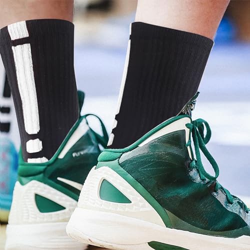 Premium Stretch Boys Crew Socks for Basketball Soccer and More