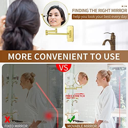 Luxury Double Sided Makeup Mirror Adjustable Vanity for Home Beauty Tools
