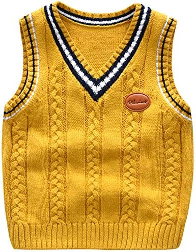 Achiyi Boys Sweater Vest for Toddler and Kids