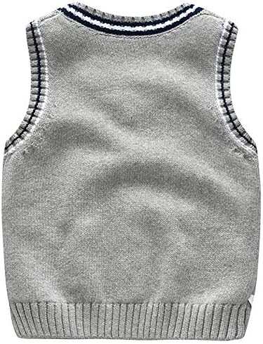 Achiyi Boys Cable Knit V-Neck Sweater Vest