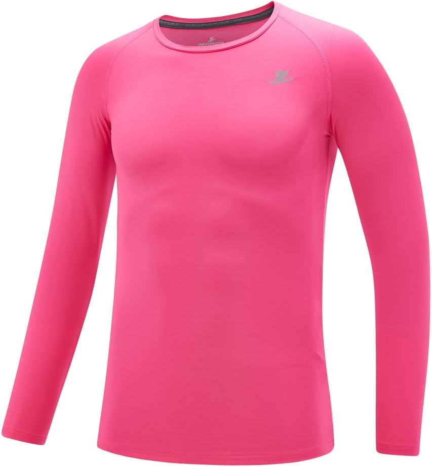 DEVOROPA Youth Boys Compression Thermal Shirt