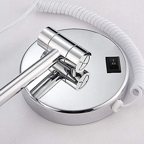 Extendable Vanity-Mounted Makeup Mirror