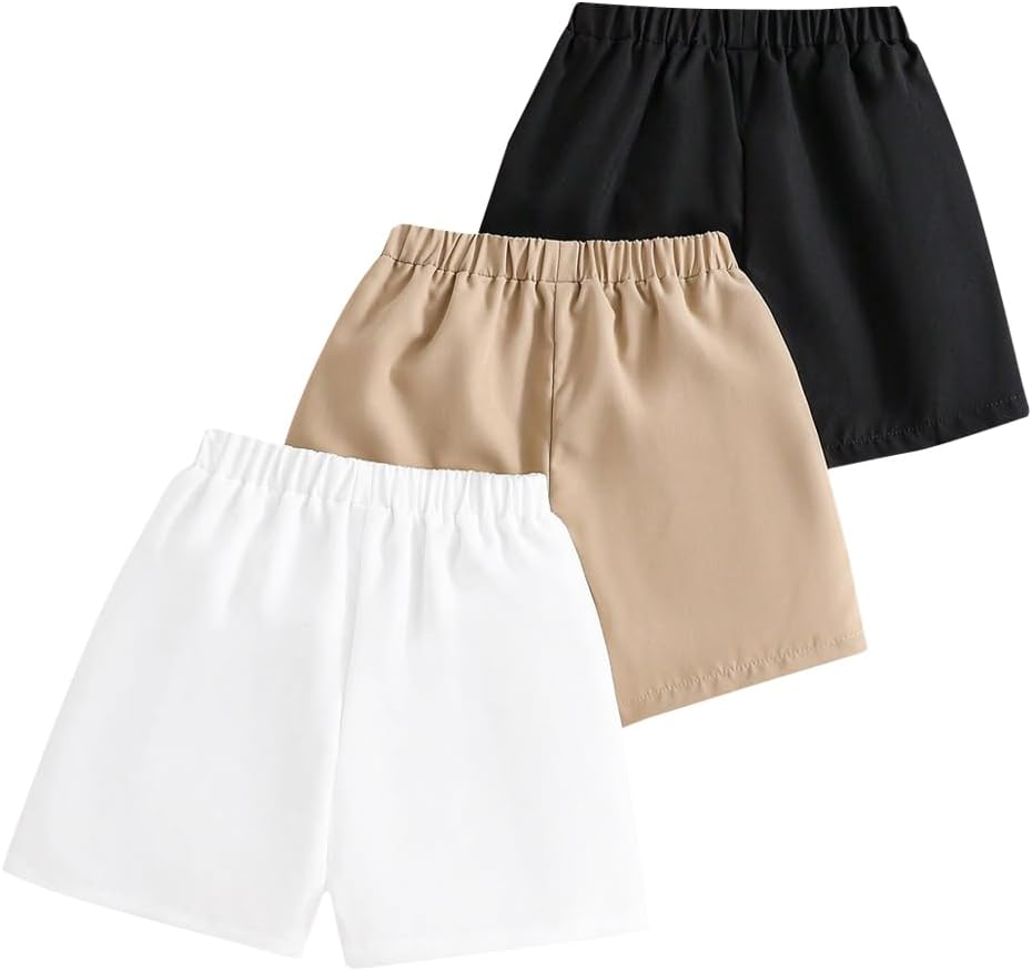Toddler Boy Shorts 3 Piece Letter Patch Set