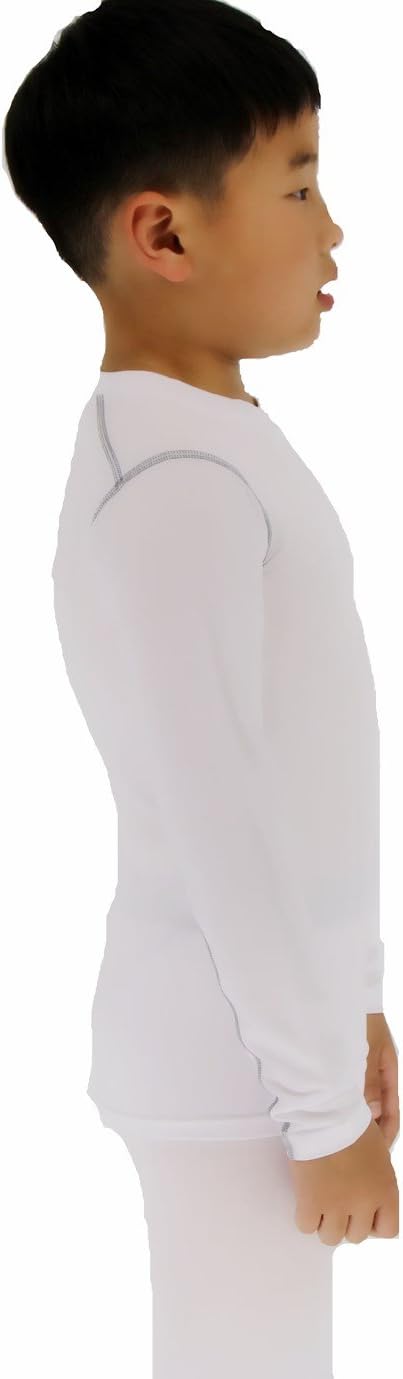 LANBAOSI Boys Girls Long Sleeve Compression Soccer T-Shirt