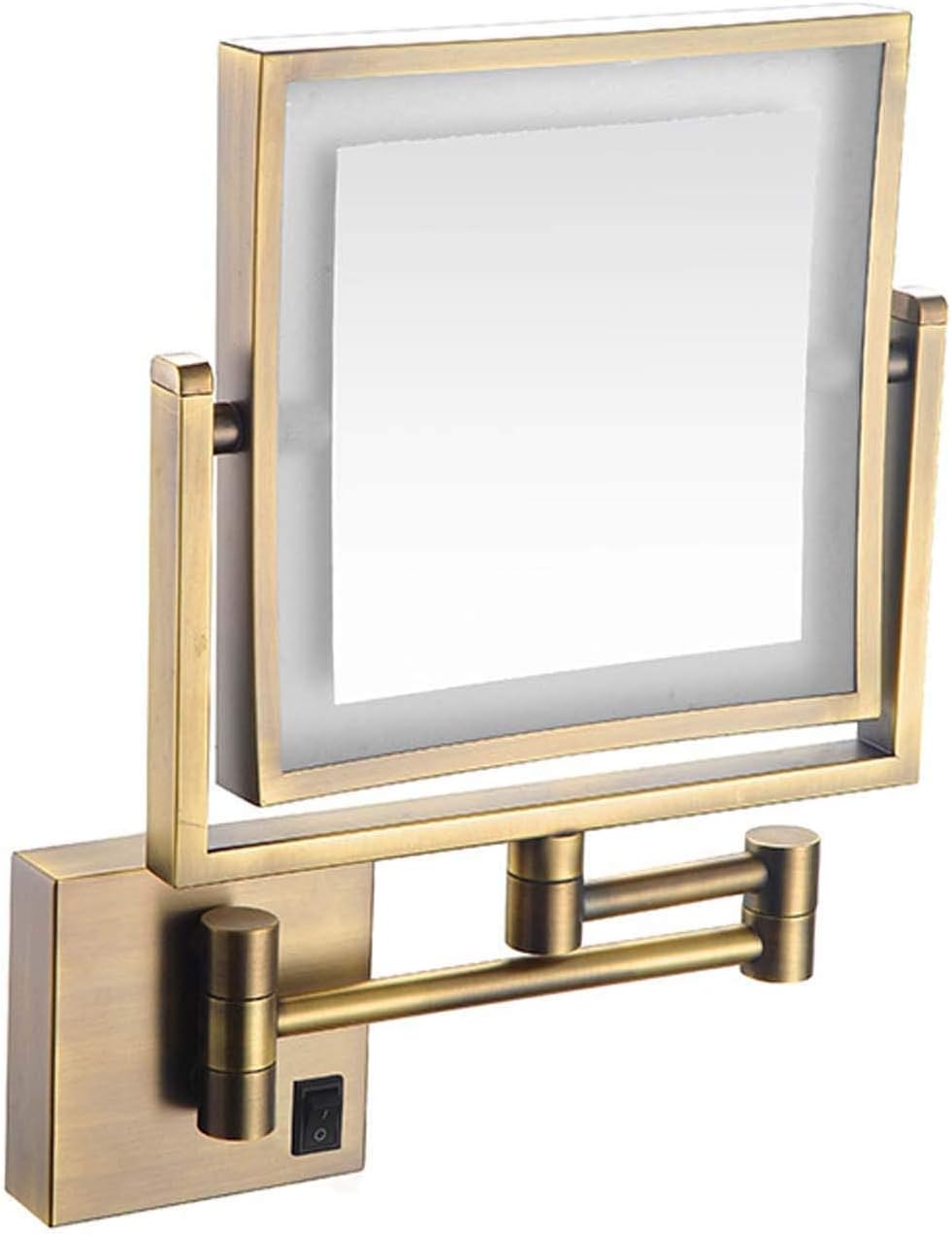 8 Inch LED Wall Mounted Makeup Mirror with 3X Magnification 1
