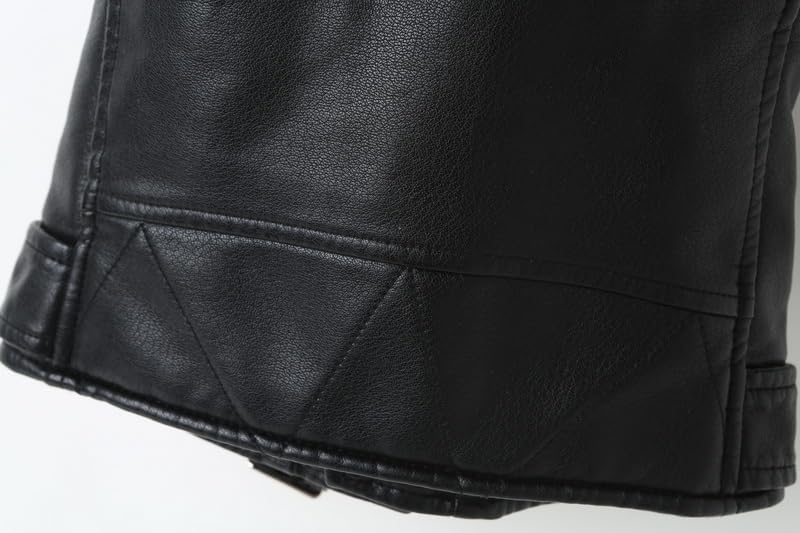 Kids Faux Leather Vest Jacket for Boys Girls