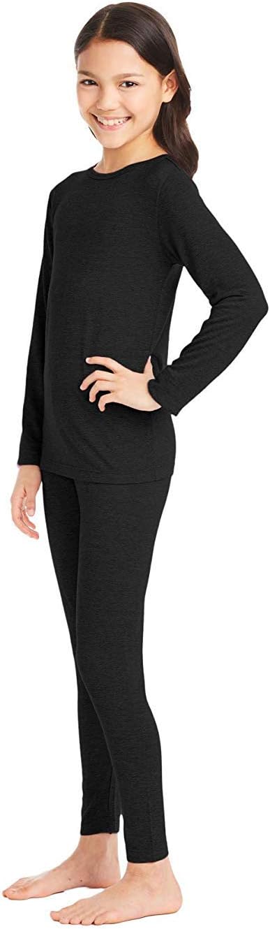 32 Degrees Kids Heat Base Layer Long Sleeve Crew Neck Legging Set