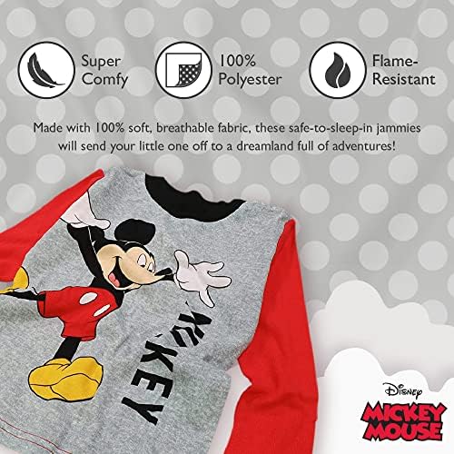 Disney 6-Piece Snug-fit Cotton Pajama Set for Kids