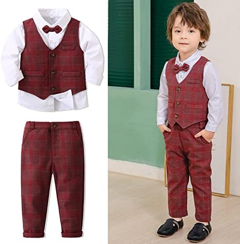 BOYS 3PC Malikat Oxblood Set