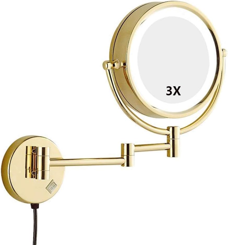 Vanity Mirror for Bathroom Desktop Bedroom Brand Name LED Wall-Mounted Makeup Mirror with 21 Bulbs
