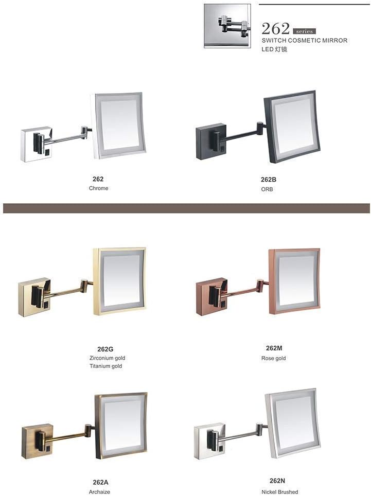 8 inch LED Vanity Mirror with 3X Magnification