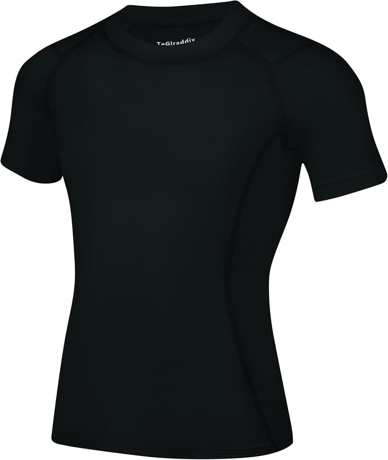 Comfort Performance TeGlraddix boys girls short sleeve compression shirt for quick dryness breathability