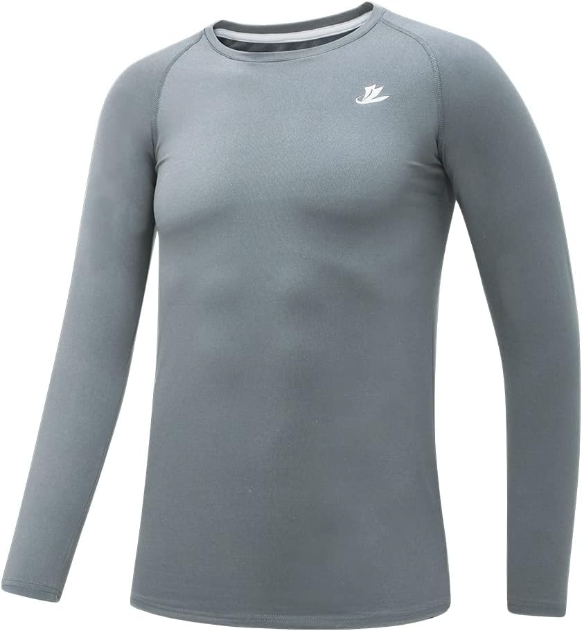 DeVorapa Youth Boys Compression Thermal Fleece Baselayer