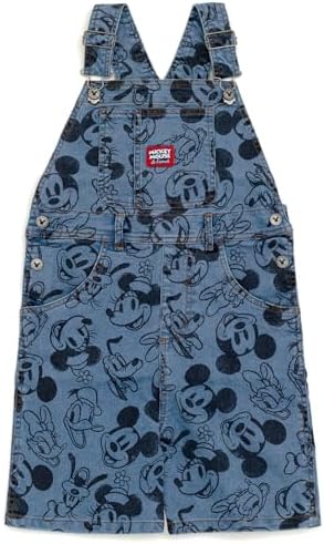 Disney Mickey Mouse Denim Jacket Overalls for Kids Fun Character Design and Comfort for Boys Girls