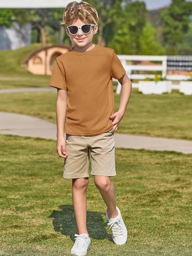 Summer Comfort Boys Short Sleeve T-Shirts for Ages 5-14
