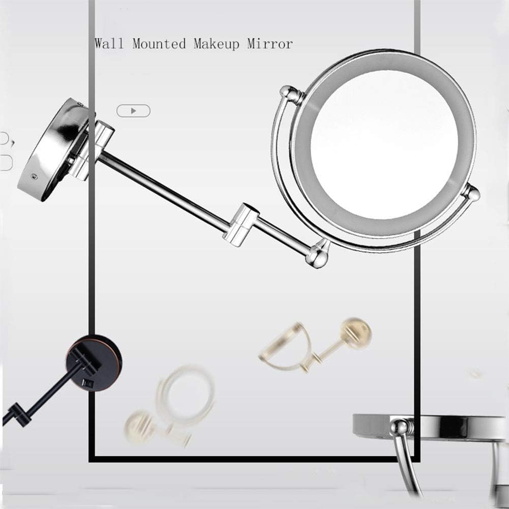Wall-Mounted Makeup Mirror with Touch Screen
