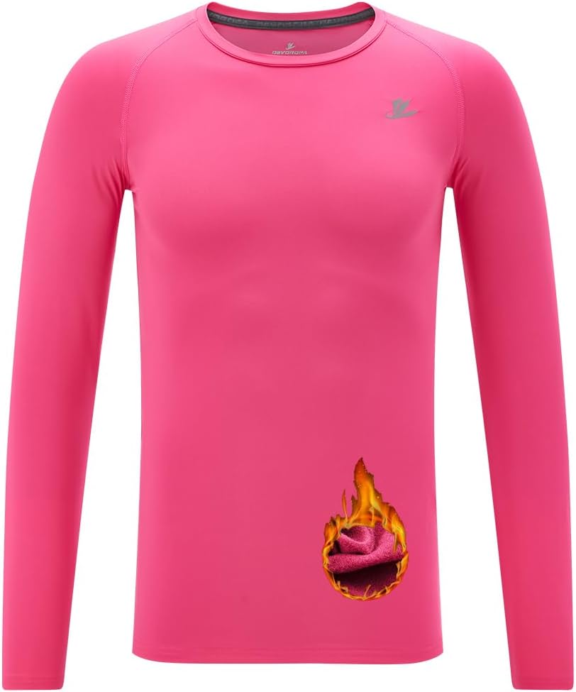 DEVOROPA Youth Boys Compression Thermal Shirt