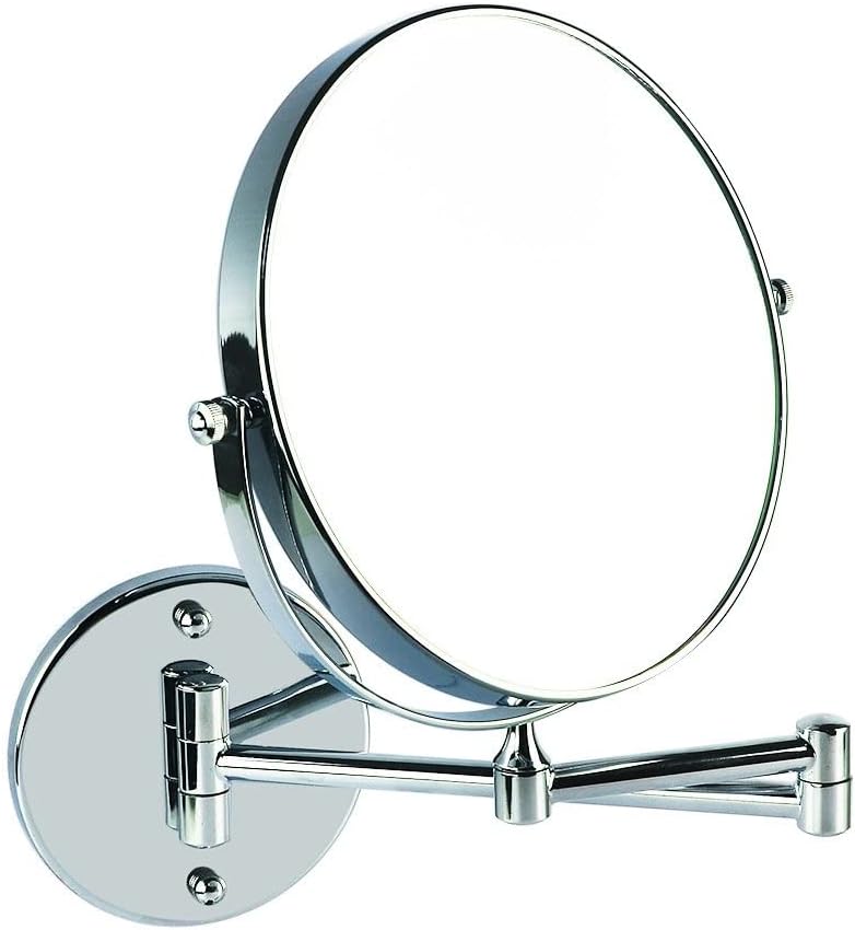 10X Wall-Mounted Makeup Mirror with 5x Magnification